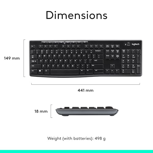 Thumbnail 8 de Logitech MK270 Wireless Keyboard and Mouse Combo for Windows