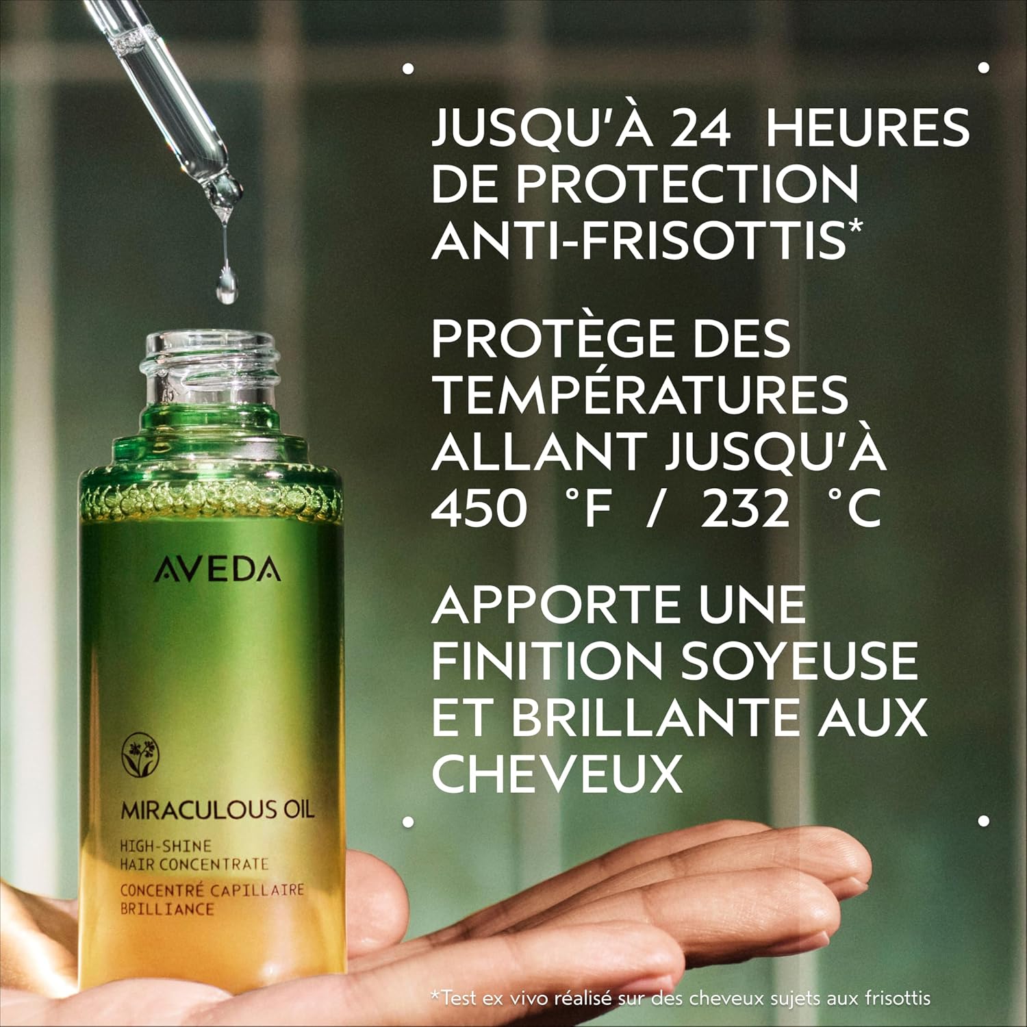Detalle de Aveda Miraculous Oil Concentré capillaire brillance – Huile capillaire vegan 50 ml