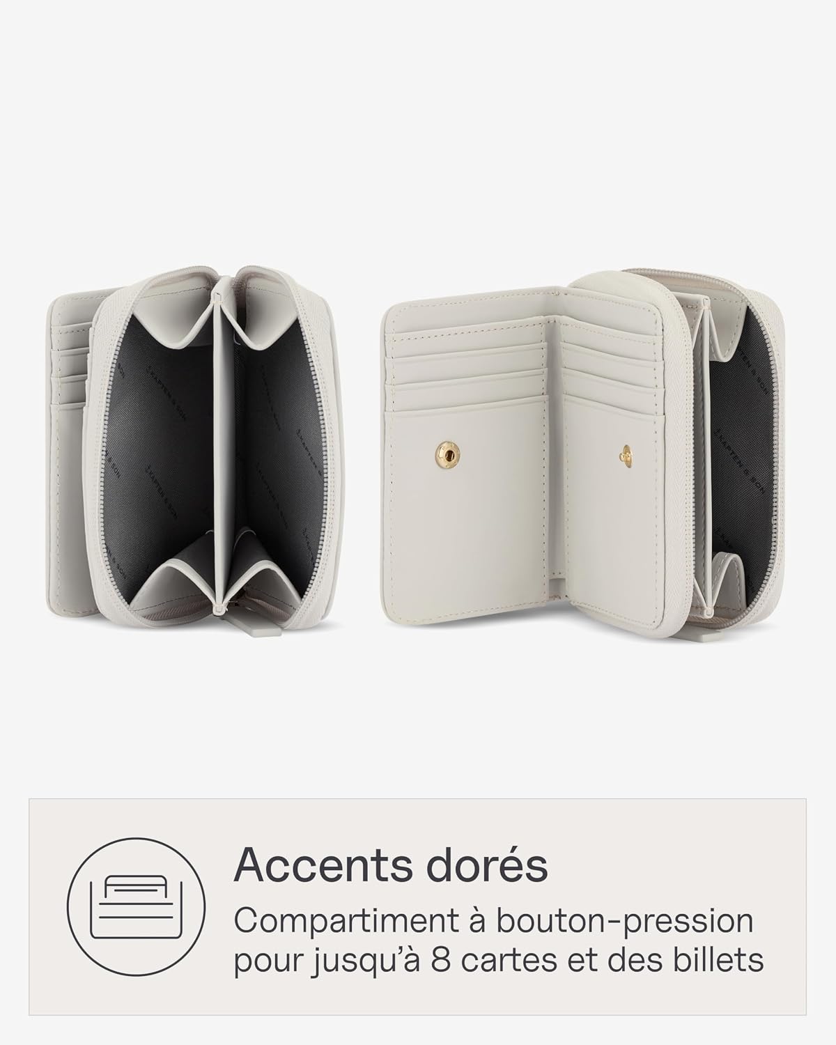 Detalle de Kapten & Son Bergen Pro Wallet S Muted Clay – Portefeuille minimaliste et élégant