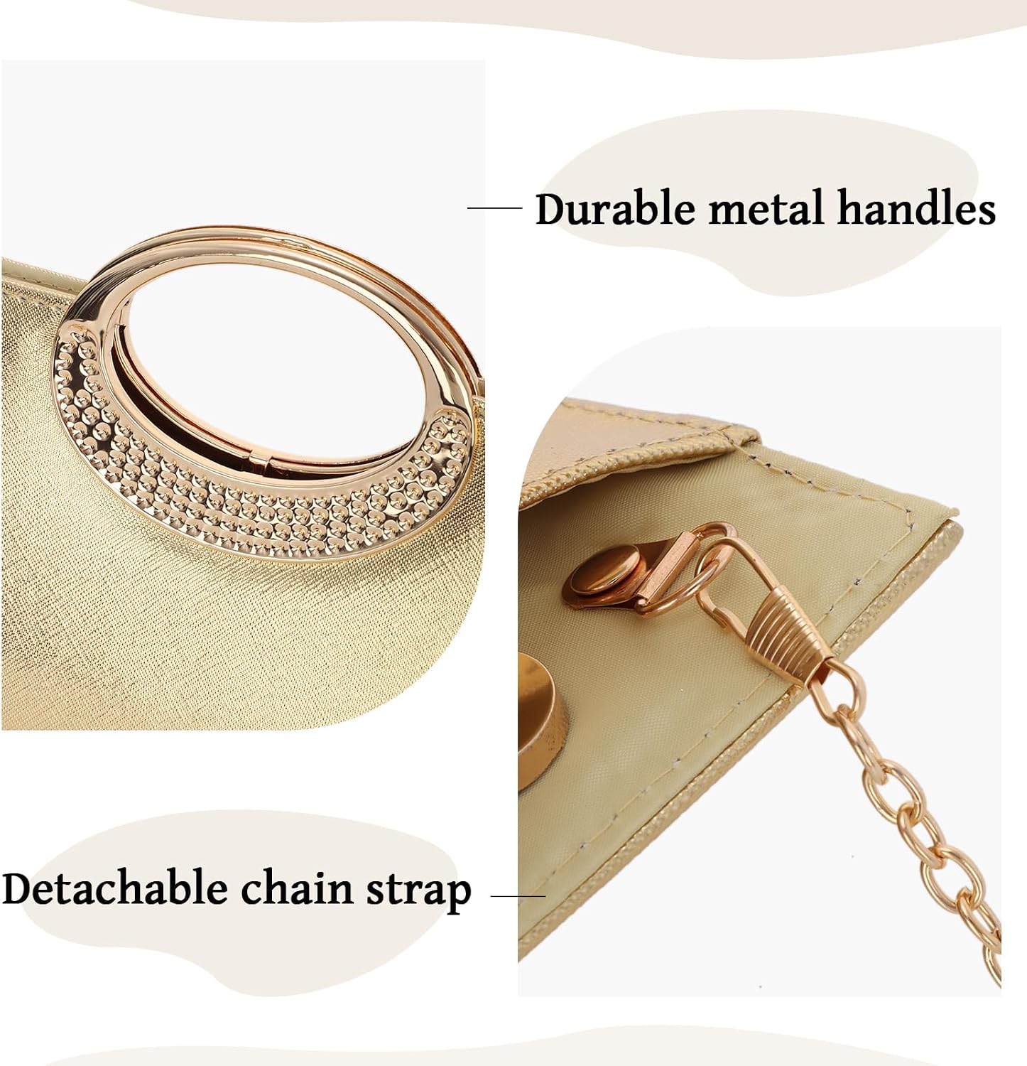 Detalle 2 de EVEOUT PU Leder Clutch Tasche