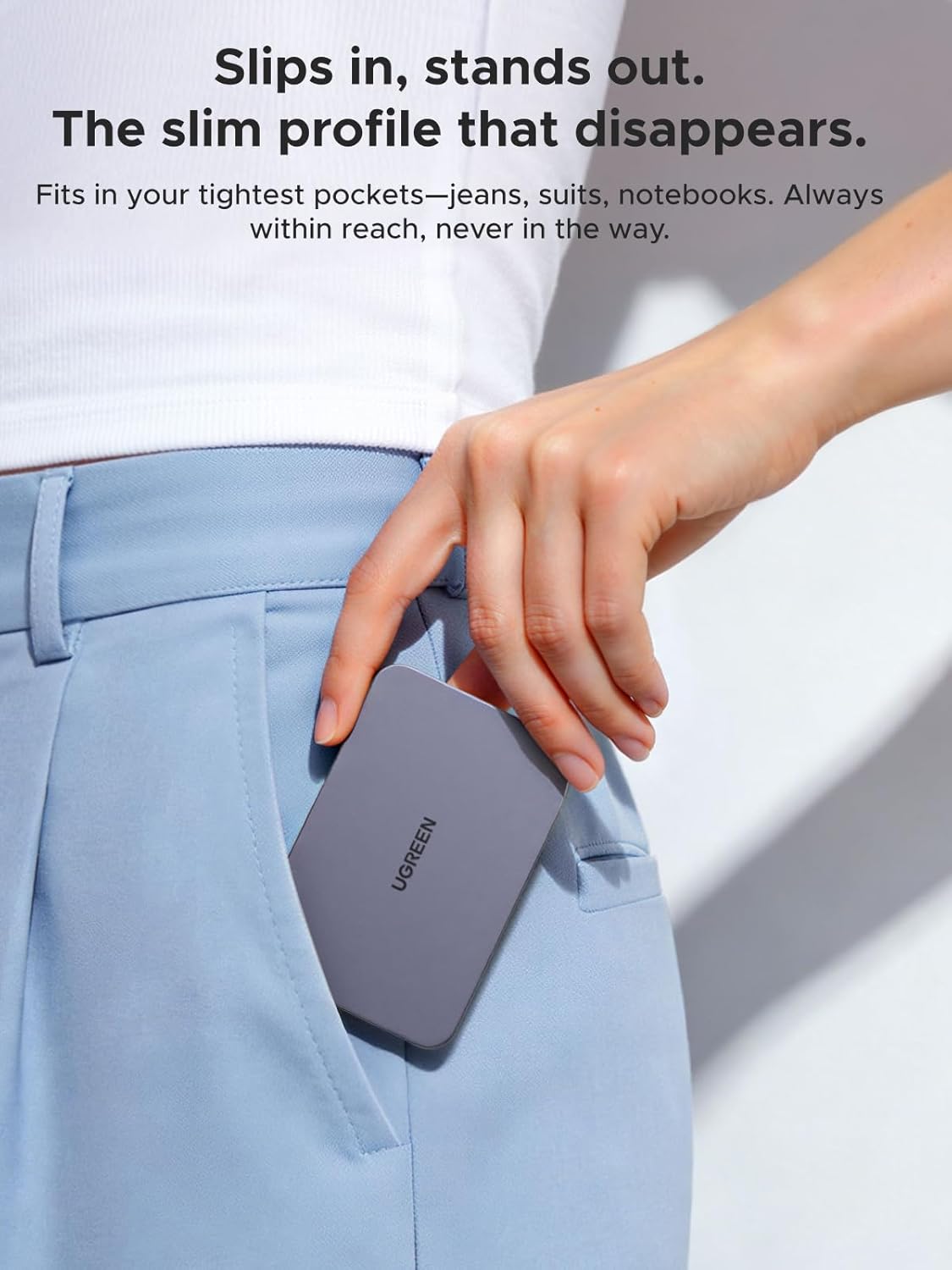 Thumbnail 4 de UGREEN Nexode Ultra-Slim 5000mAh Magnetic Power Bank with Qi2 (15W) & PD 20W USB-C