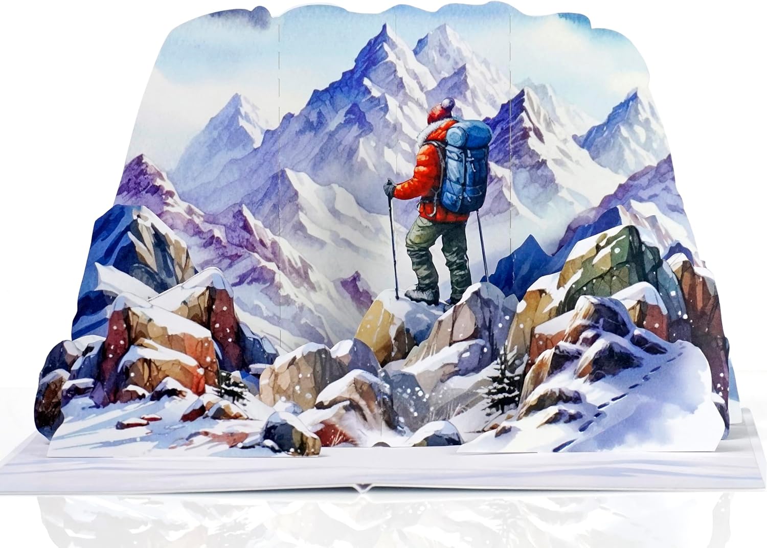 Detalle de CUTPOPUP Das Abenteuer wartet – Geburtstagskarte Rock Climbing, 3D Pop-up