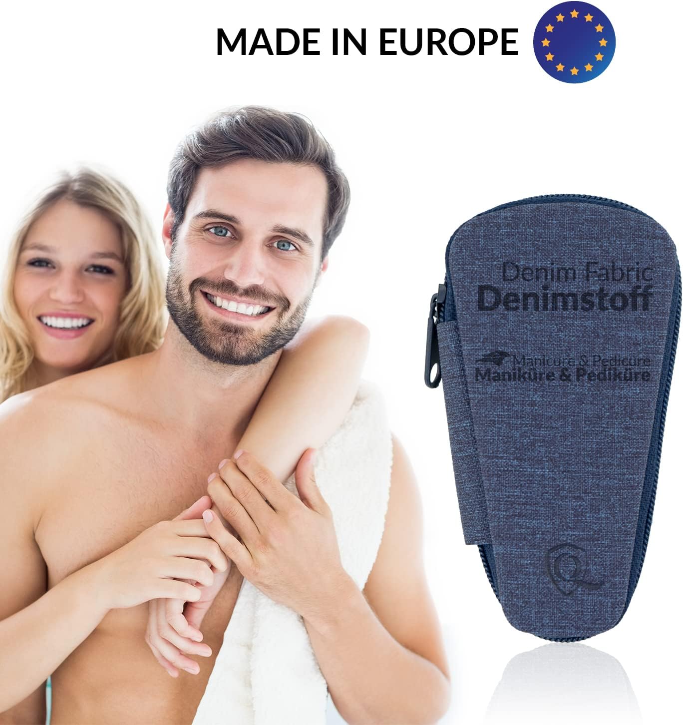 Detalle 2 de marQus kit manucure pédicure professionnel 5pcs – étui cuir synthétique