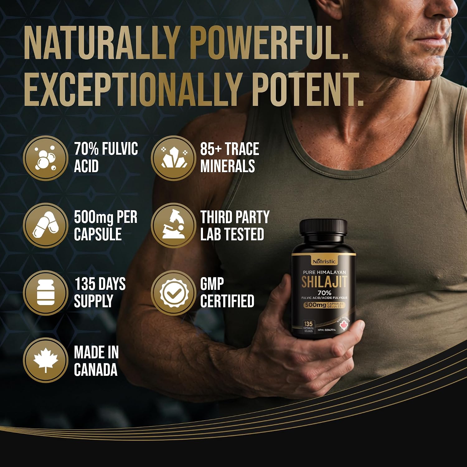 Thumbnail 1 de Nutristic Shilajit Capsules 500 mg