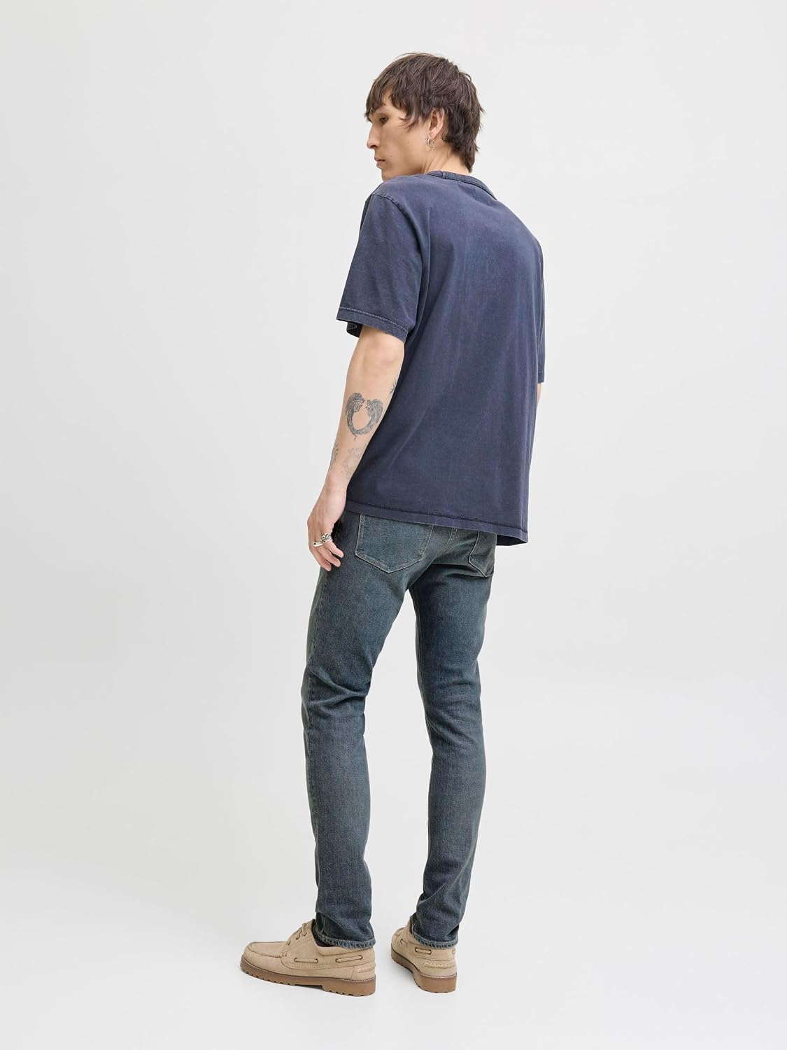 Detalle de Jack & Jones Men's JJIGLENN JJFELIX AM 646 Noos Jeans: Practical Everyday Denim