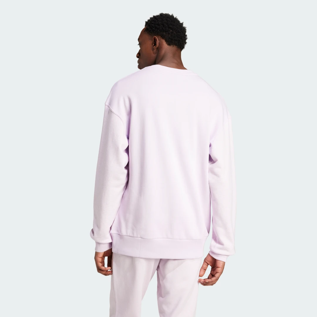 Detalle 2 de Adidas All SZN French Terry Colorblock Crew Sweatshirt – color violeta