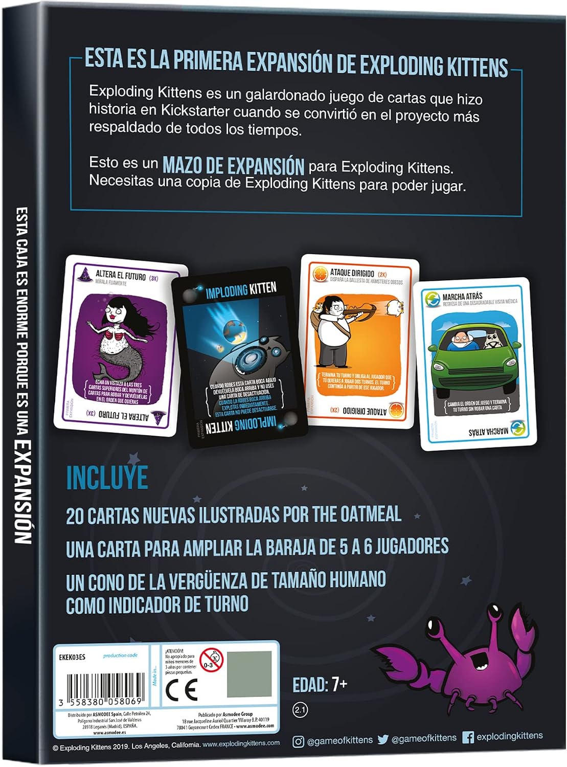 Detalle 2 de Exploding Kittens Imploding Kittens espansione gioco di carte per 2-6 giocatori 🎲