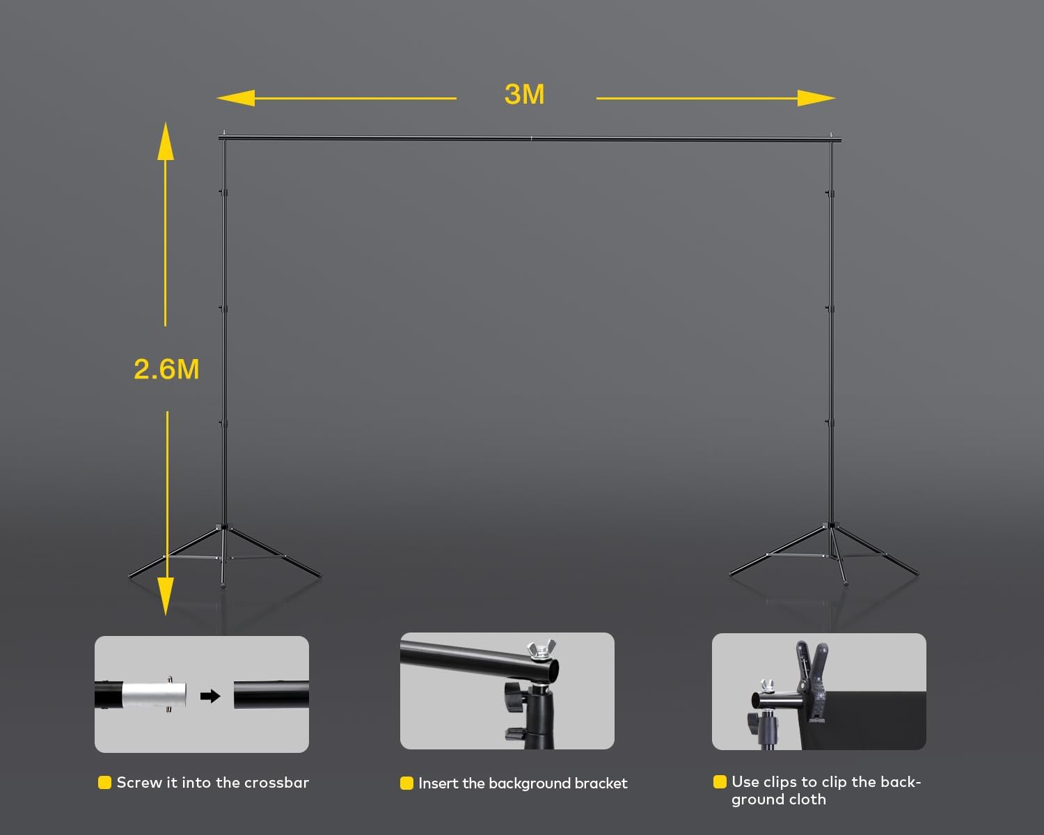 Thumbnail 4 de RALENO Fotostudio Set 2,6×3 m