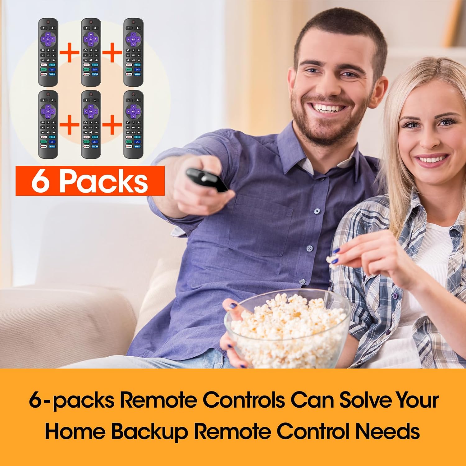 Thumbnail 6 de YesBes 6-Pack Replacement Remote Roku TV