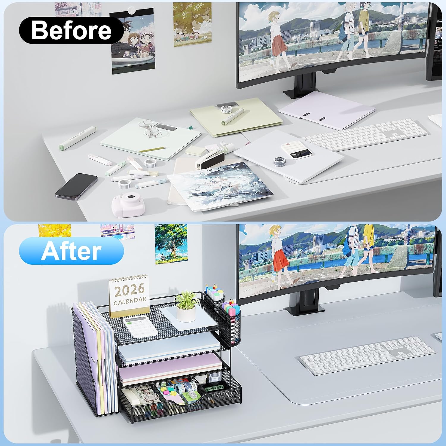 Detalle 2 de Gianotter Desk Organizer, Metal Mesh