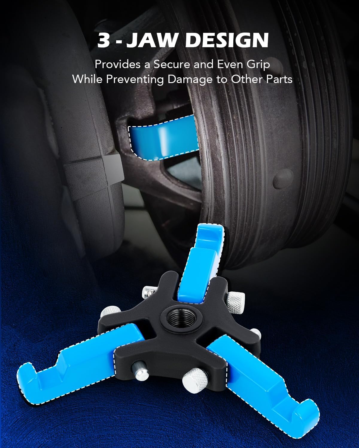 Thumbnail 5 de Orion Motor Tech 3-Jaw Harmonic Balancer Puller Kit ðŸ›