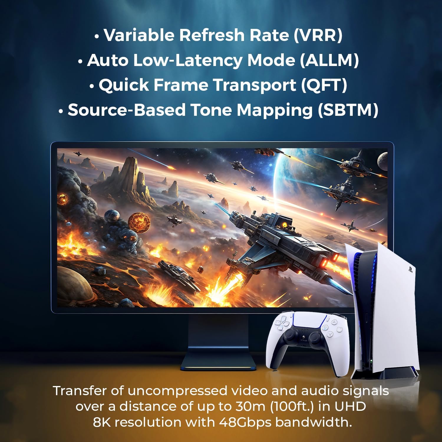 Detalle 2 de OREI 8K HDMI 2.1 Cable 100ft
