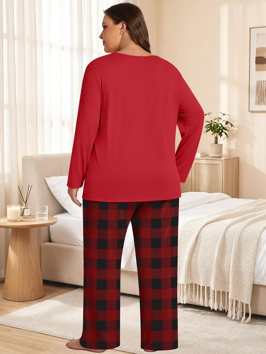 Thumbnail 2 de HOTGIFT Women's Pajama Set 95% Rayon