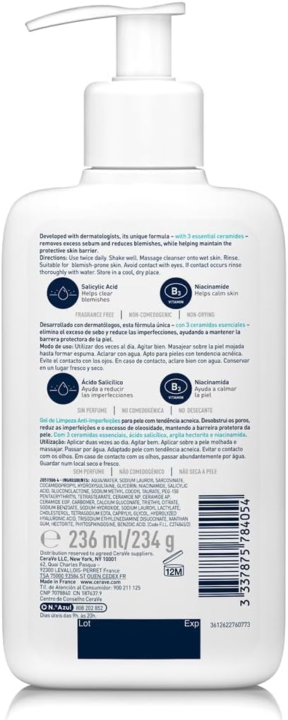 Thumbnail 1 de CeraVe Blemish Control 236ml cleanser