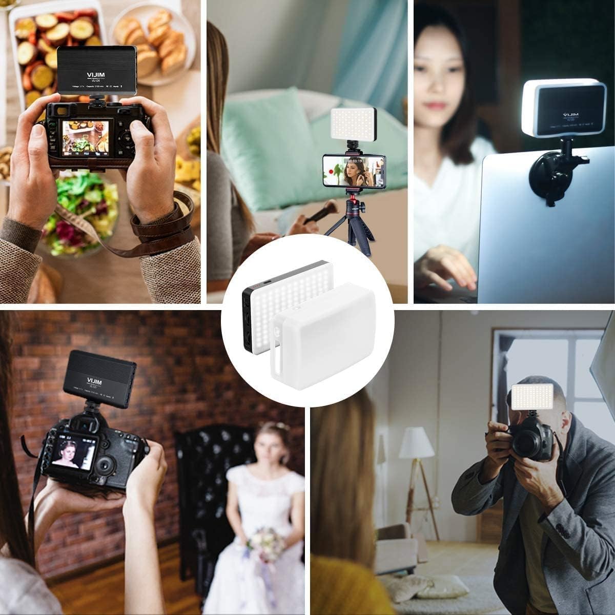 Thumbnail 5 de VIJIM VL120 LED Panel Light with 3100mAh Rechargeable Battery (bi-colour 3200–6500K)