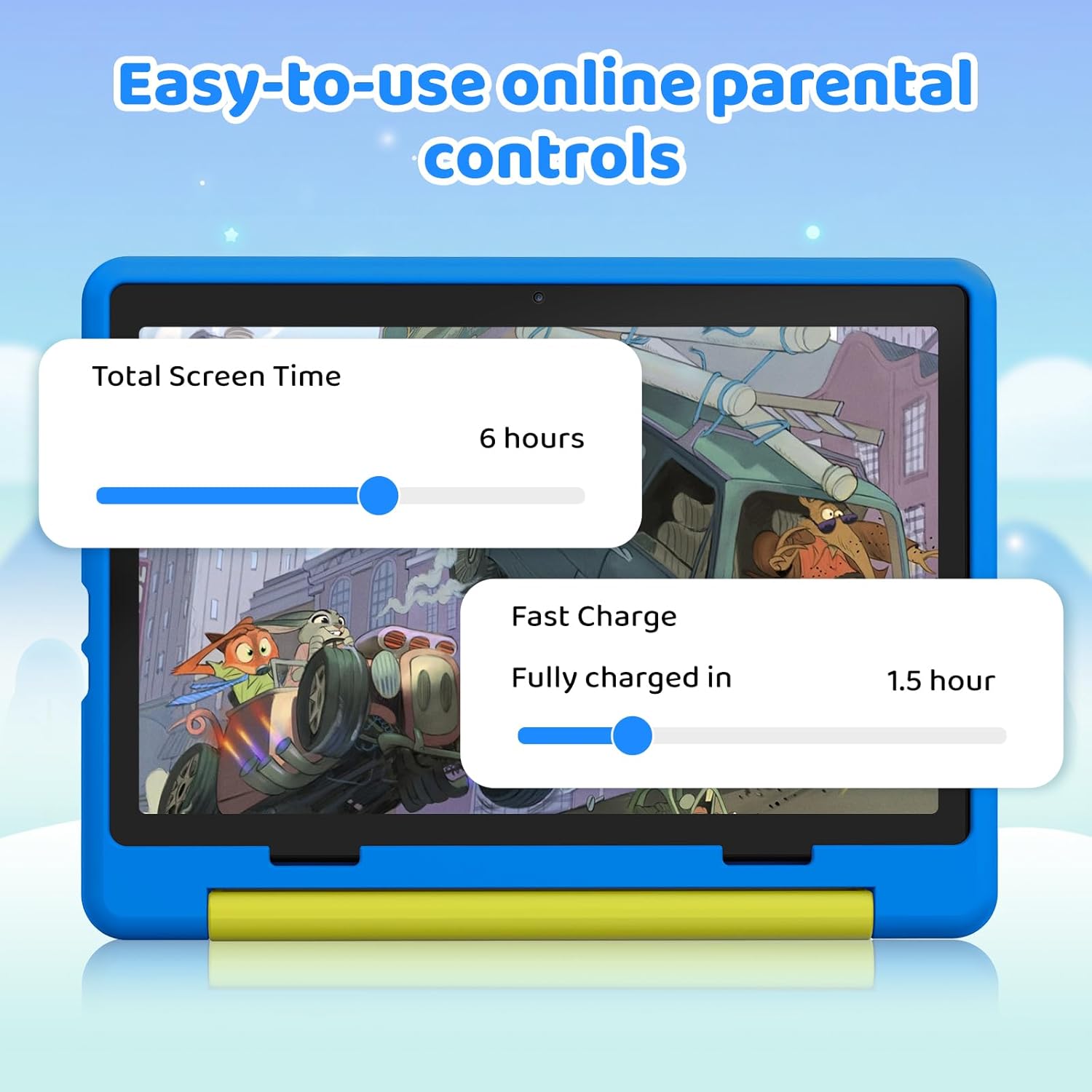 Thumbnail 5 de URAO Kids Tablet 10-Inch with Case, Android 16.0, 20GB RAM, 64GB ROM + 1TB Expandable, Parental Controls