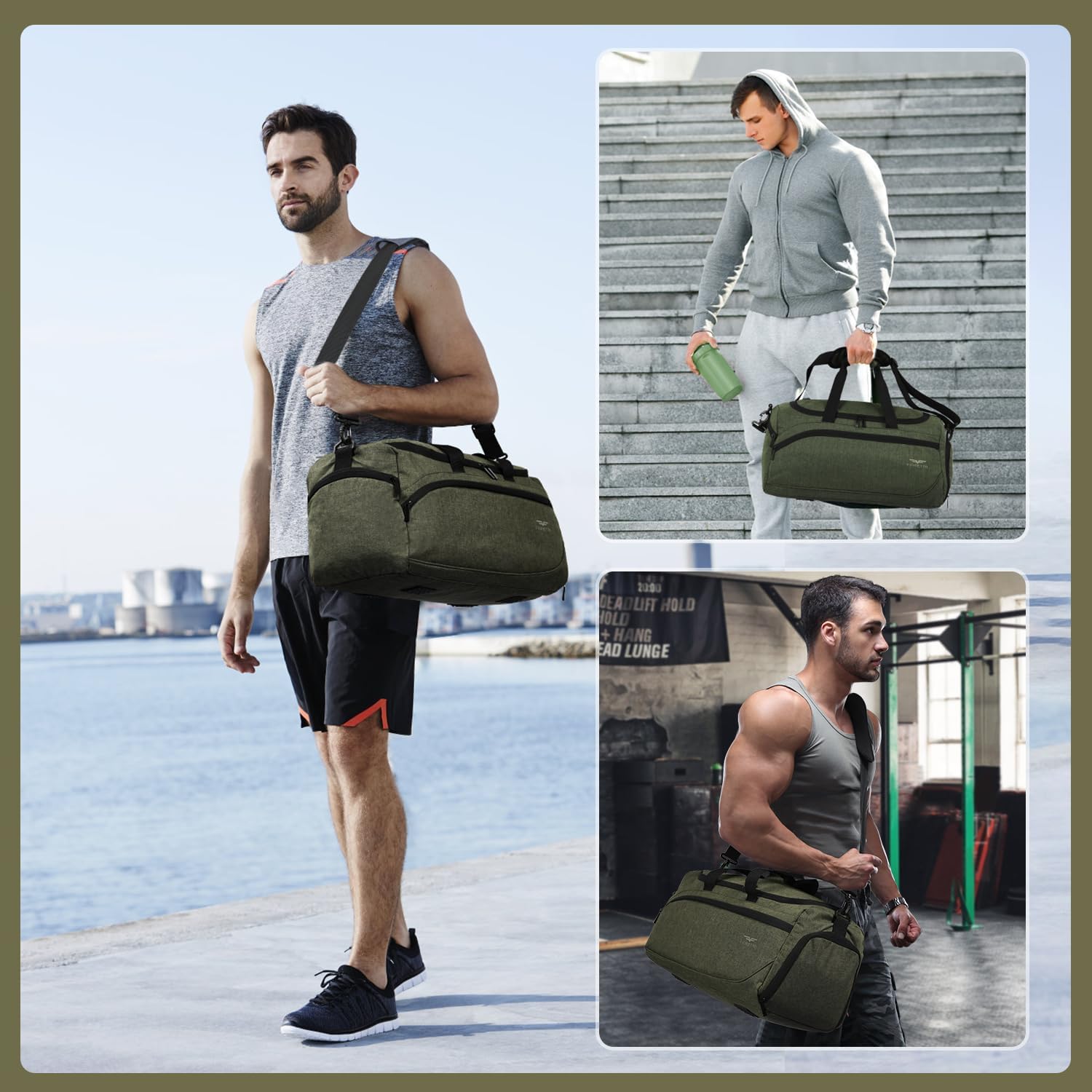 Thumbnail 5 de FIORETTO 35L Sporttasche Reisetasche Grün