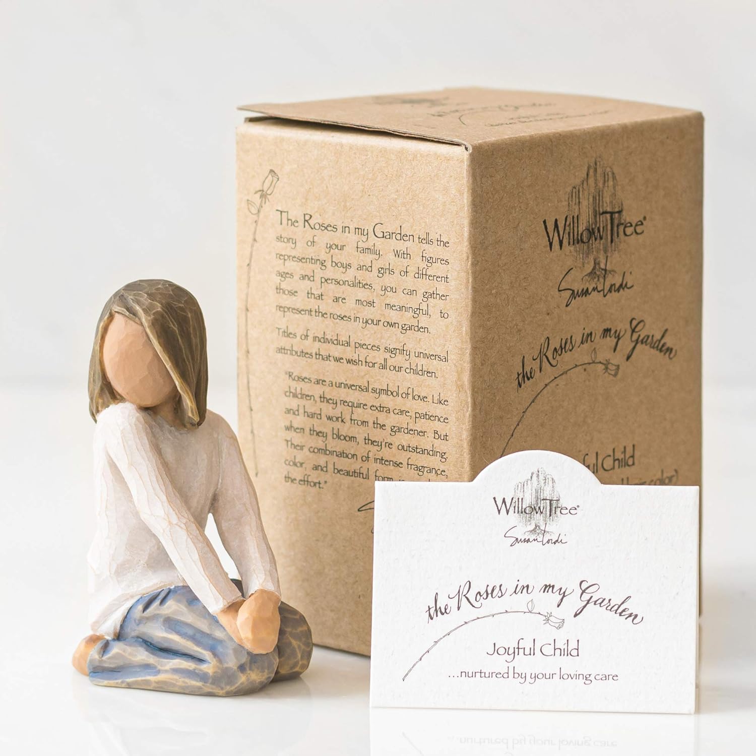 Thumbnail 5 de Willow Tree Figurina Bambino Felice – Resina di Susan Lordi, 7,5 cm