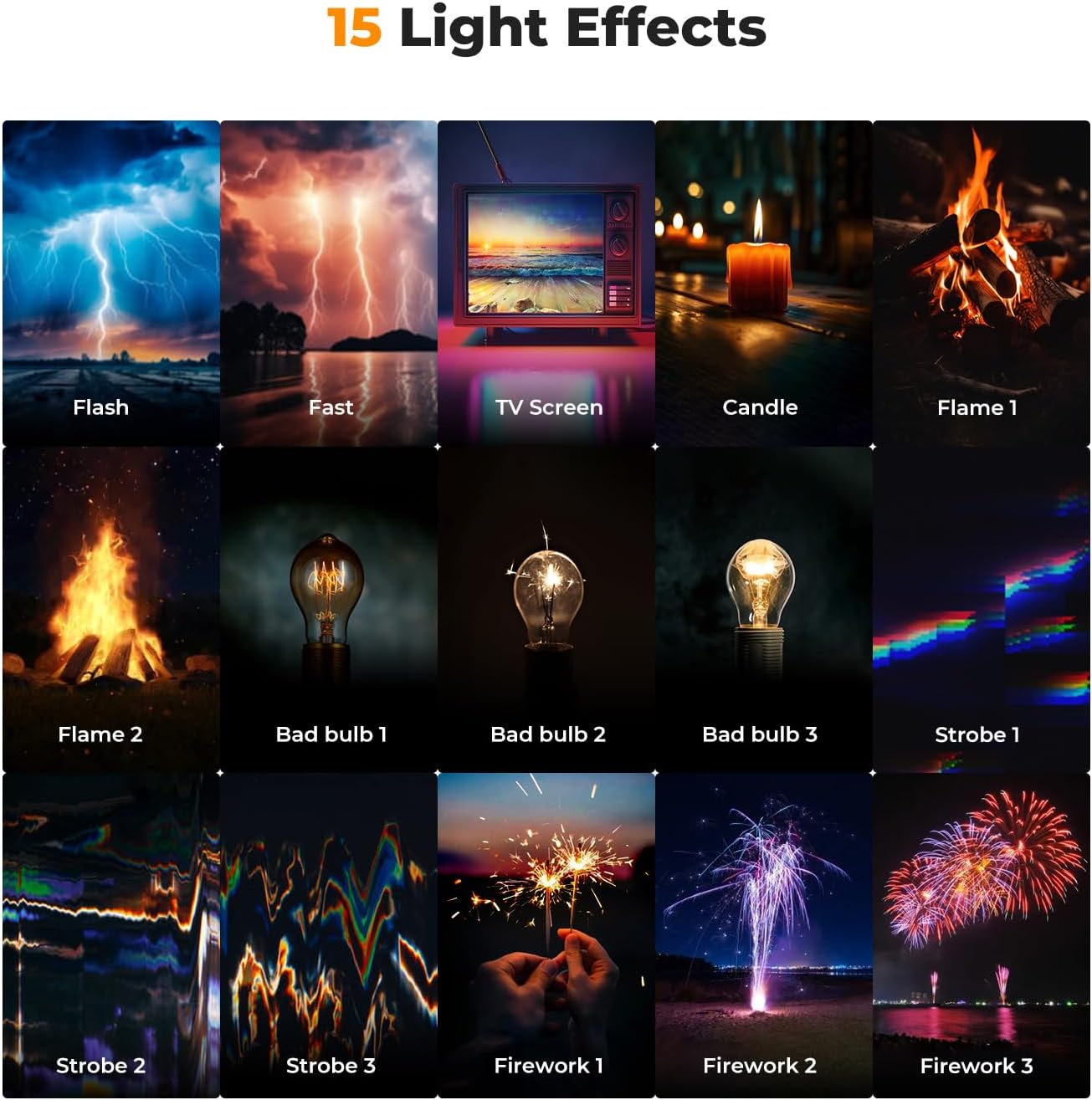 Detalle de K&F CONCEPT Magnetic Camera Light with 15 Light Effects, 2500K-9900K CRI 96+ — Rechargeable LED Fill Light for Vlog, Selfie & Studio