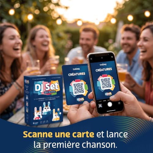 Detalle de DJ SET – Jeu de Société Famille et Amis – Redécouvre le Blind Test