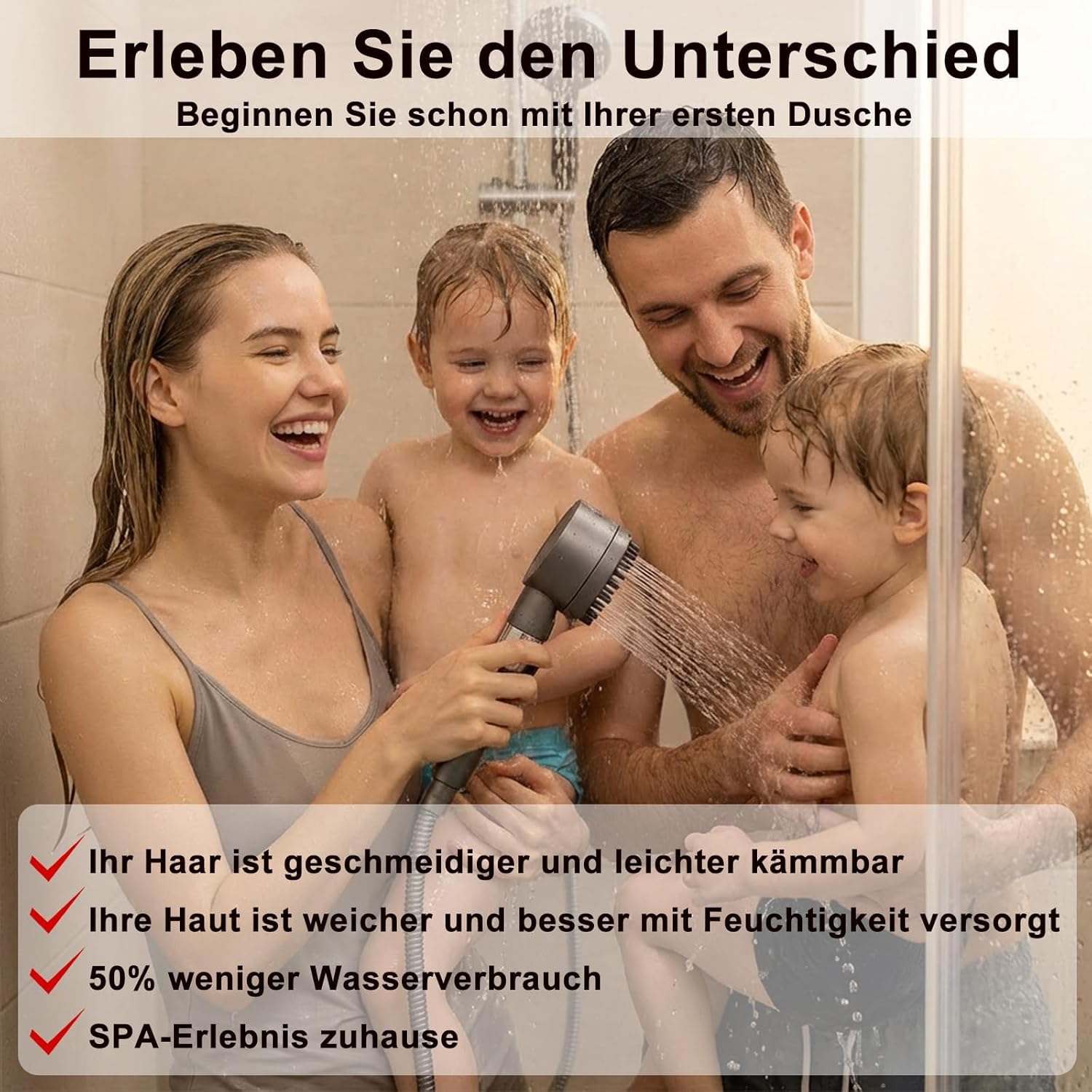 Thumbnail 2 de Reiteag Oasis cabezal de ducha con filtro 3 modos