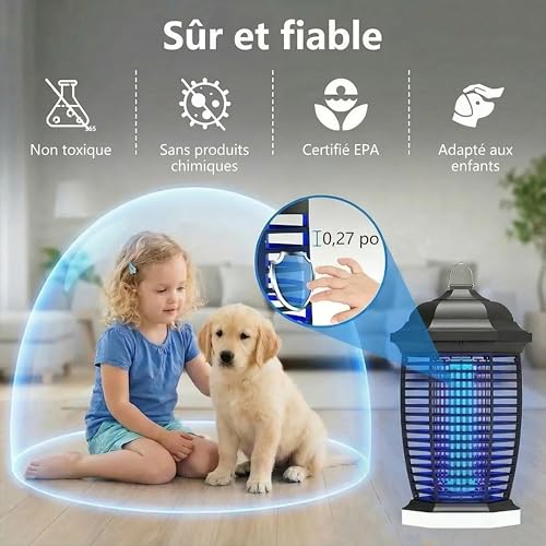 Thumbnail 5 de Seenlast Lampe Anti Moustique avec Éclairage LED – 18W UV 4000V, IPX4, 100 m²