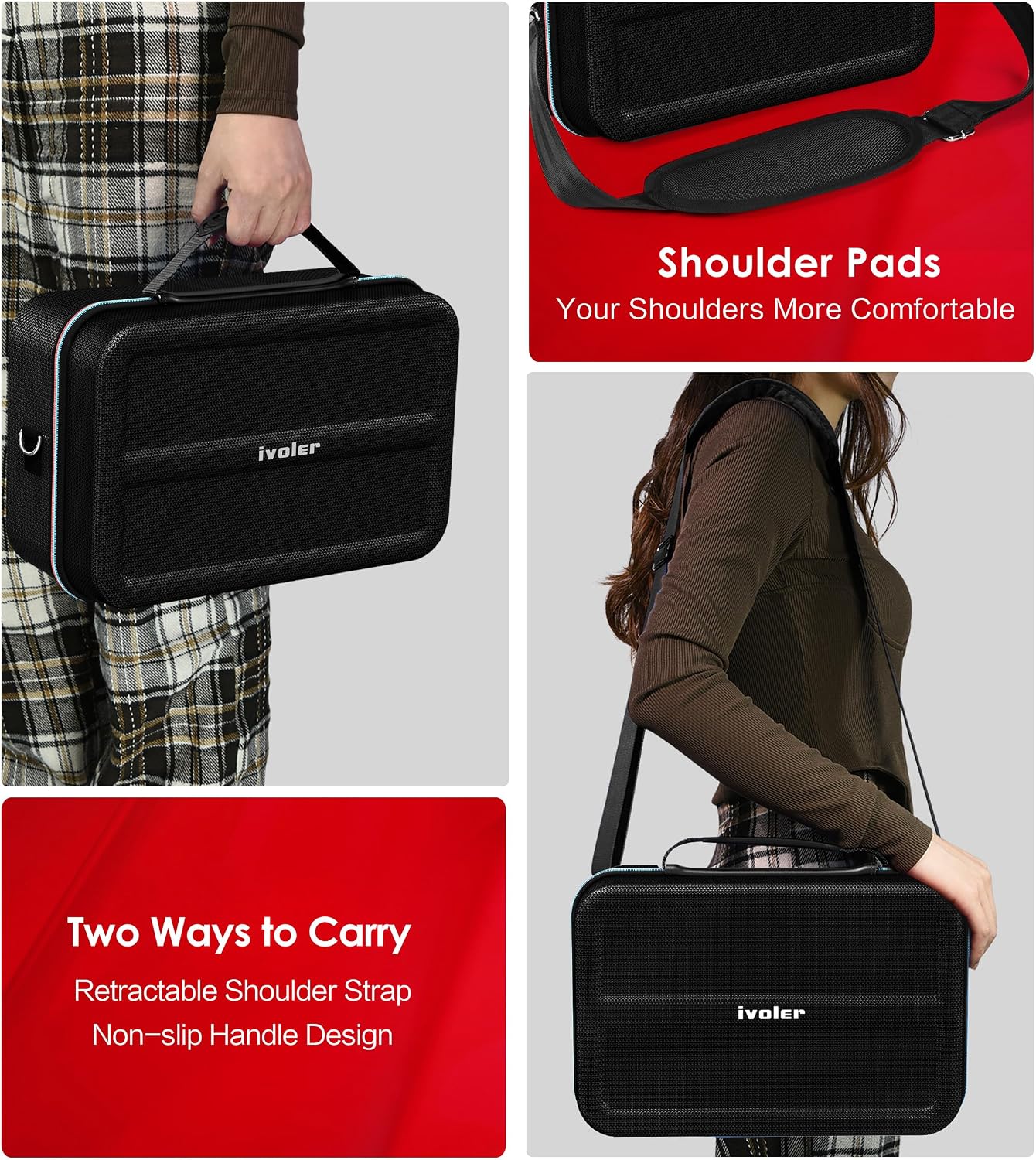 Thumbnail 5 de ivoler Carrying All-in-One Case for Nintendo Switch 2, 20-game pouch
