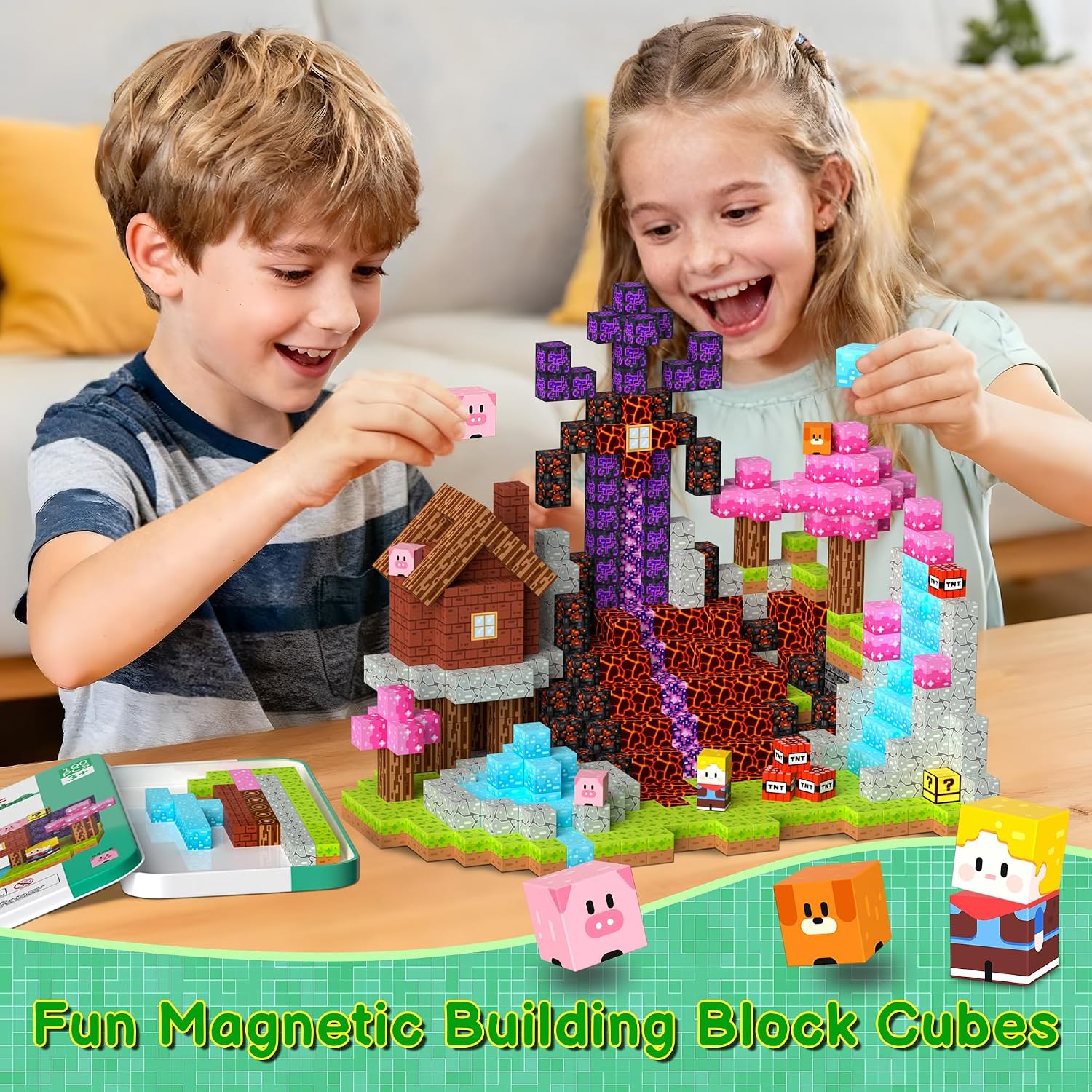 Thumbnail 4 de iLacven Magnetic Blocks 100 pcs Travel đź§©