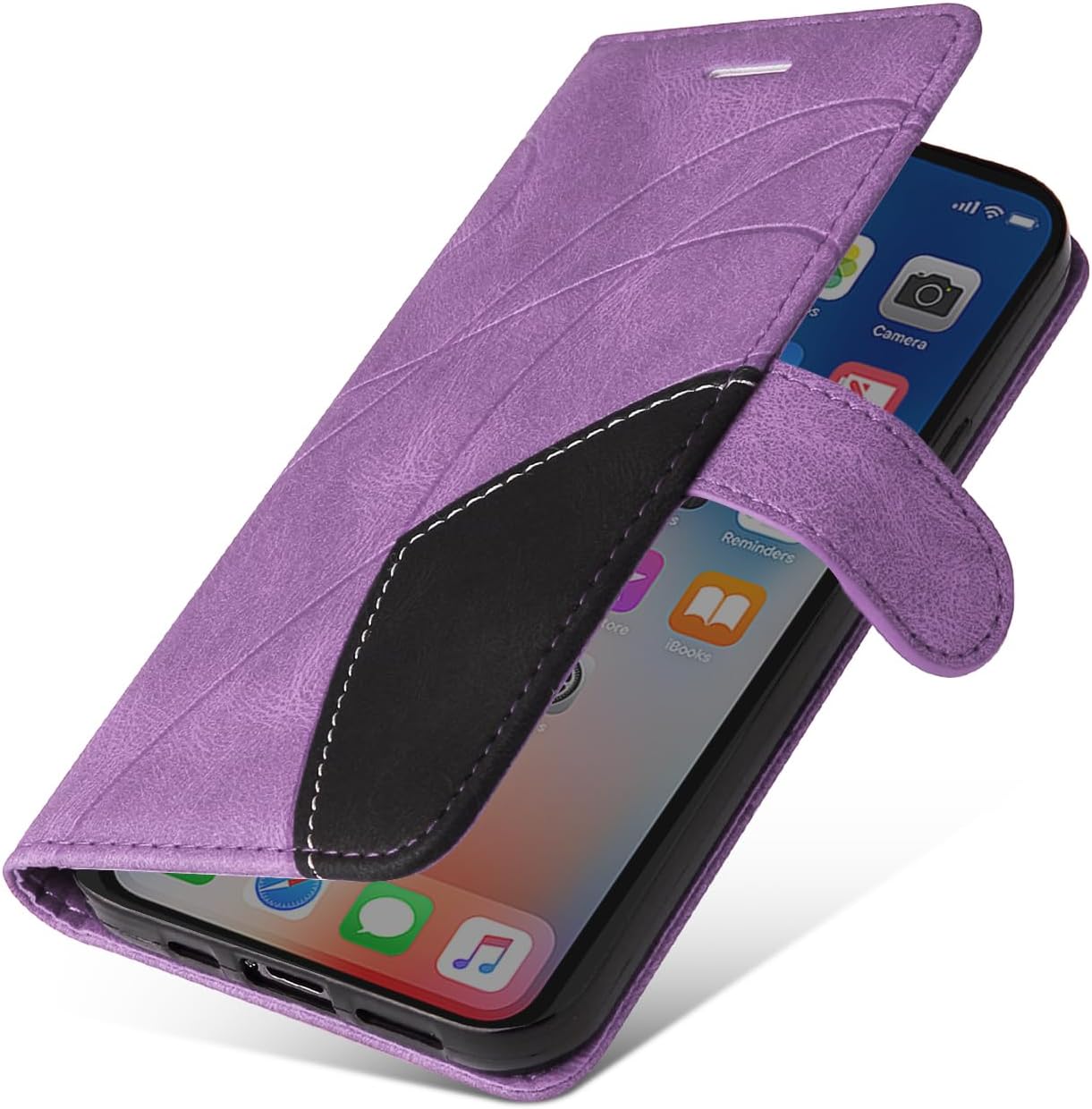 Detalle 2 de CXTcase Flip-Hülle für Xiaomi 15T Pro 2025 – PU Leder, Ständer, Kartenfächer, Lila