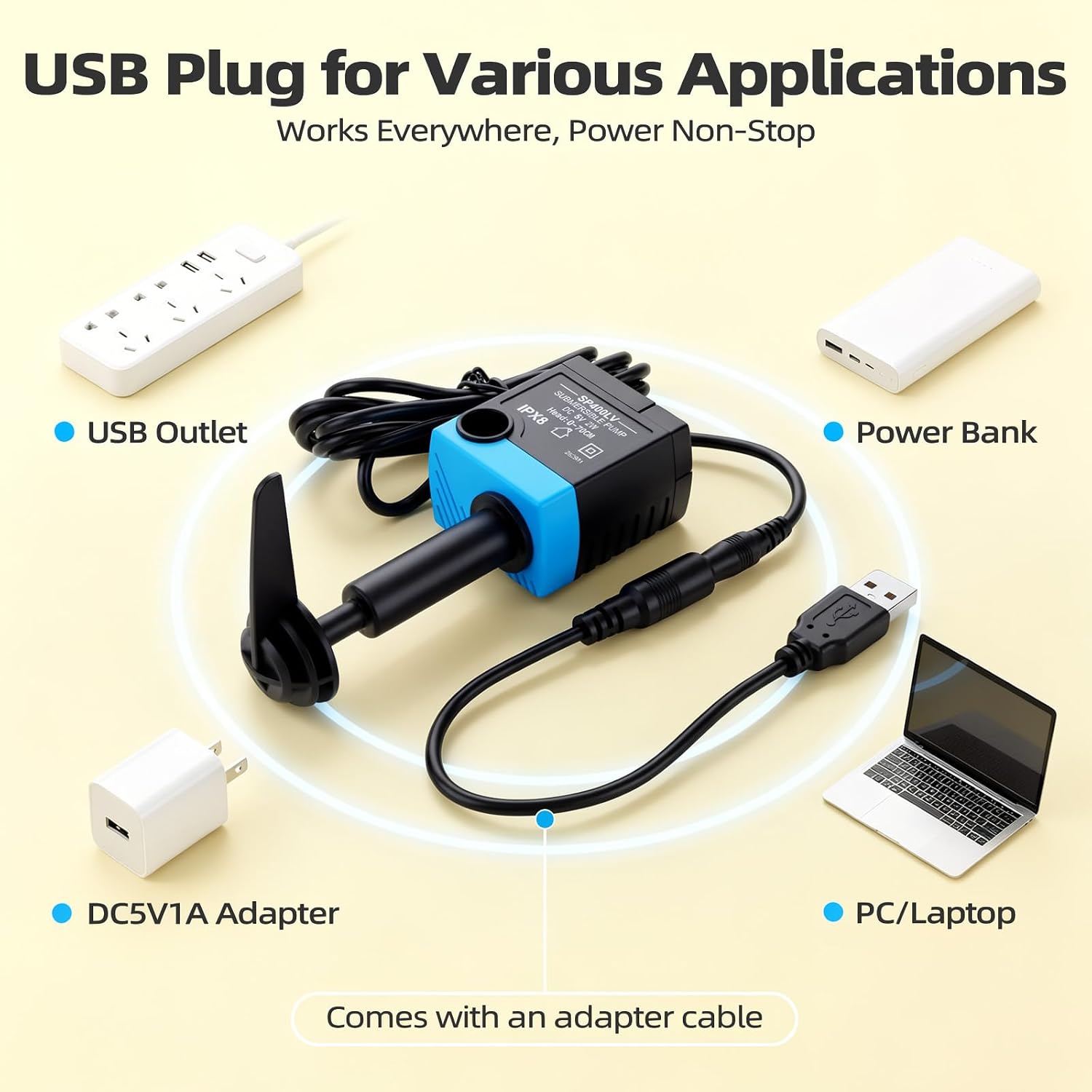 Thumbnail 6 de Waatoos Dog Fountain Replacement Pump SP-400LV