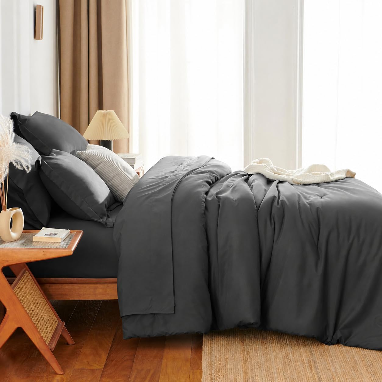Thumbnail 6 de HIMEET Queen Comforter Set, 7-Piece