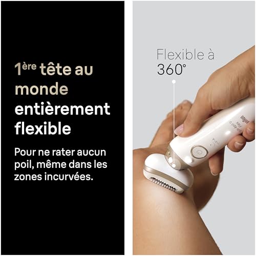 Thumbnail 2 de Braun Silk-épil 9 9-041 — Epilateur électrique femme, 3D, blanc et or