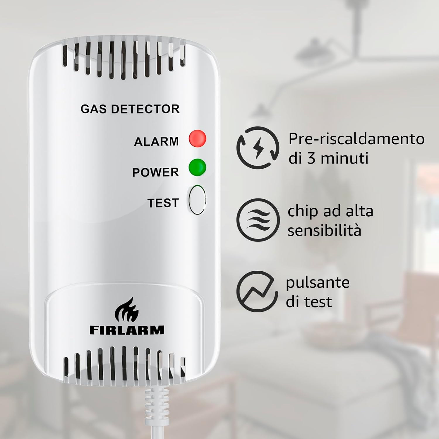 Thumbnail 4 de Firlarm Rilevatore di gas 85 dB 📟