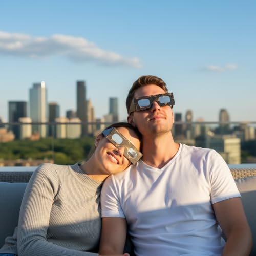 Thumbnail 6 de Absolute Eclipse Lunettes Eclipse Solaire 2026 – 2 Pack, Design Goldline, ISO 12312-2 CE Certifiées