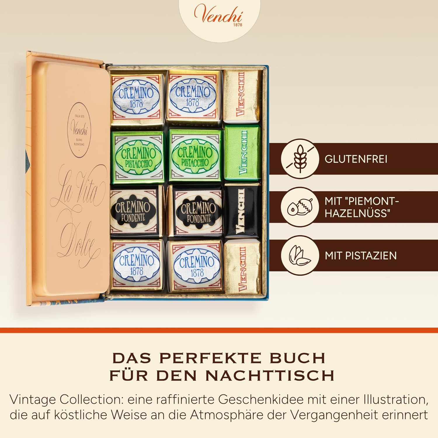 Detalle 2 de Mini-Buch mit Cremini Pralinen 127 g