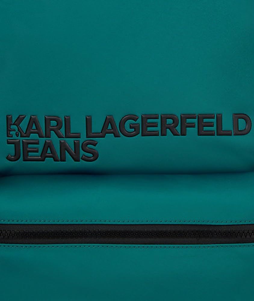 Detalle de Karl Lagerfeld Jeans Uomo Essential Nylon Back Pack Balsam – Zaino in nylon essenziale, stile e versatilità