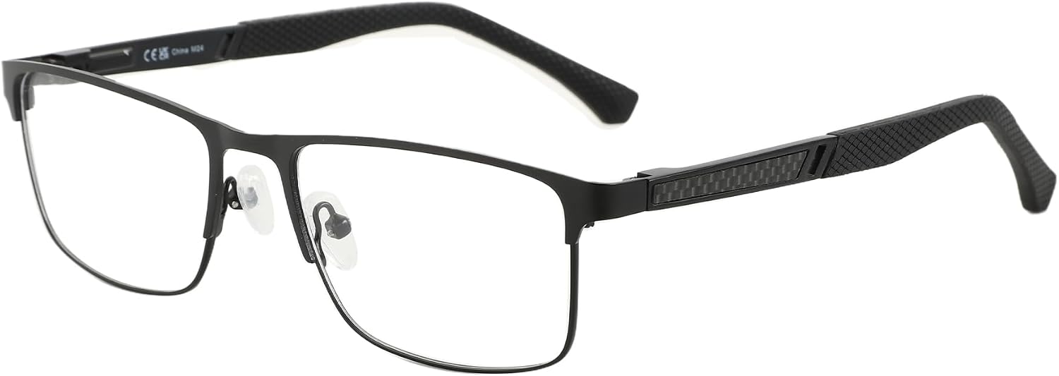 Thumbnail 6 de ZENOTTIC Blaulichtfilter-Brille für Herren – Rahmenlose Lesebrille mit Metallgestell und einstellbaren Bügeln