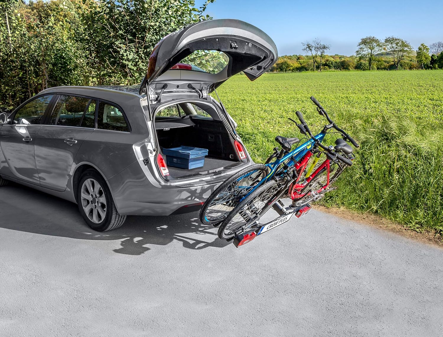 Thumbnail 5 de EUFAB 11582 Crow Plus: erweiterbarer Fahrradträger für Anhängerkupplung in Schwarz