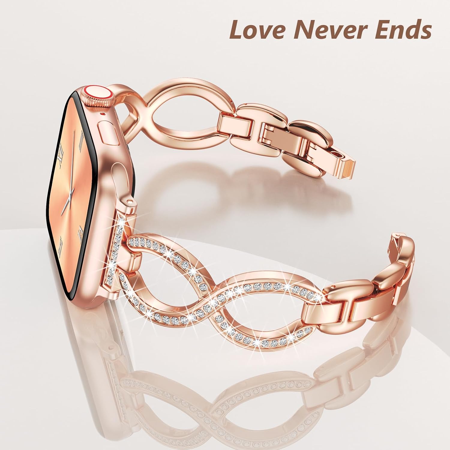 Detalle 2 de Filoto Bling Band Slim Metal Jewelry Bracelet for Apple Watch