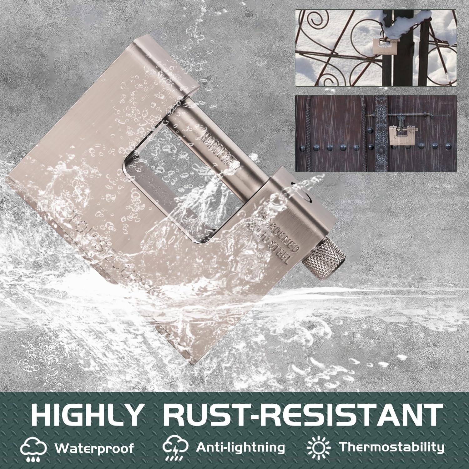 Thumbnail 5 de CDC DIGI 1701-1CDC5: Super Heavy Duty 94mm Padlock for 20'/40' Container Garages