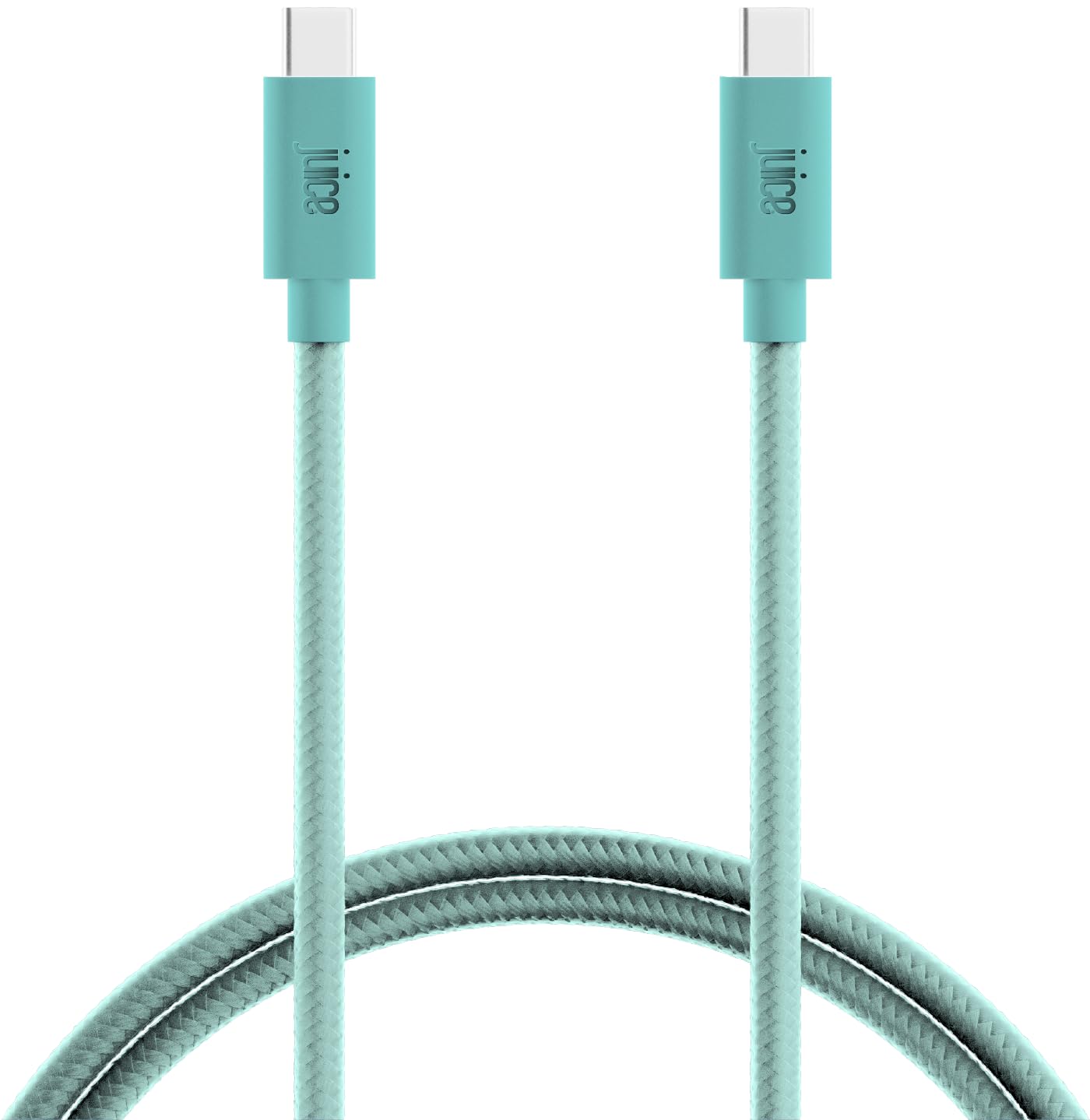 Detalle de Juice Braided Type C 2m Charging Cable – Teal