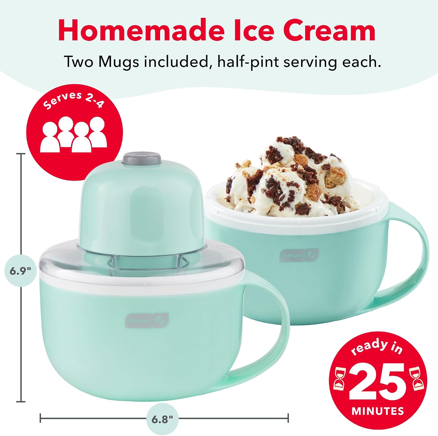 Detalle 2 de Dash My Mug Ice Cream Maker, Single-Serve