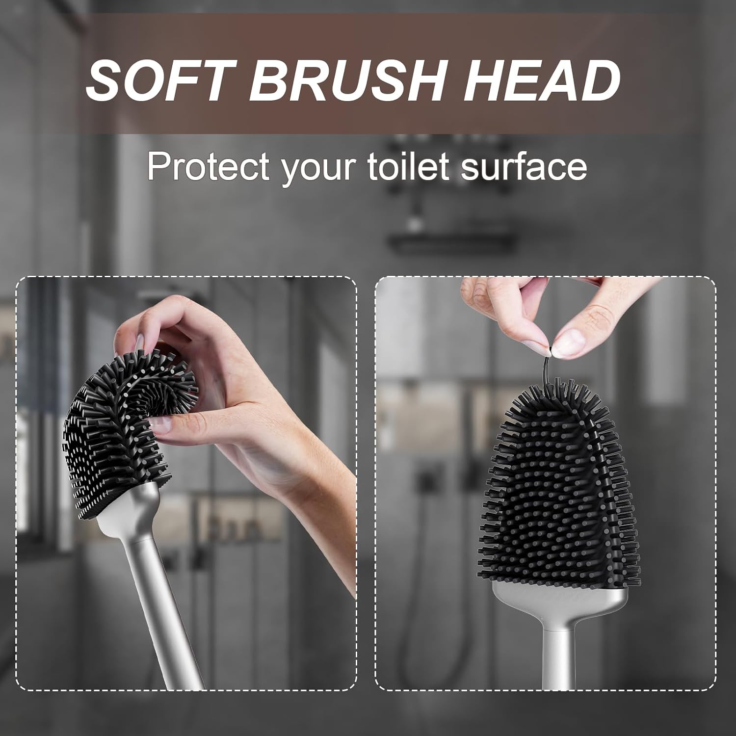 Detalle 2 de Sellemer Silicone Toilet Brush