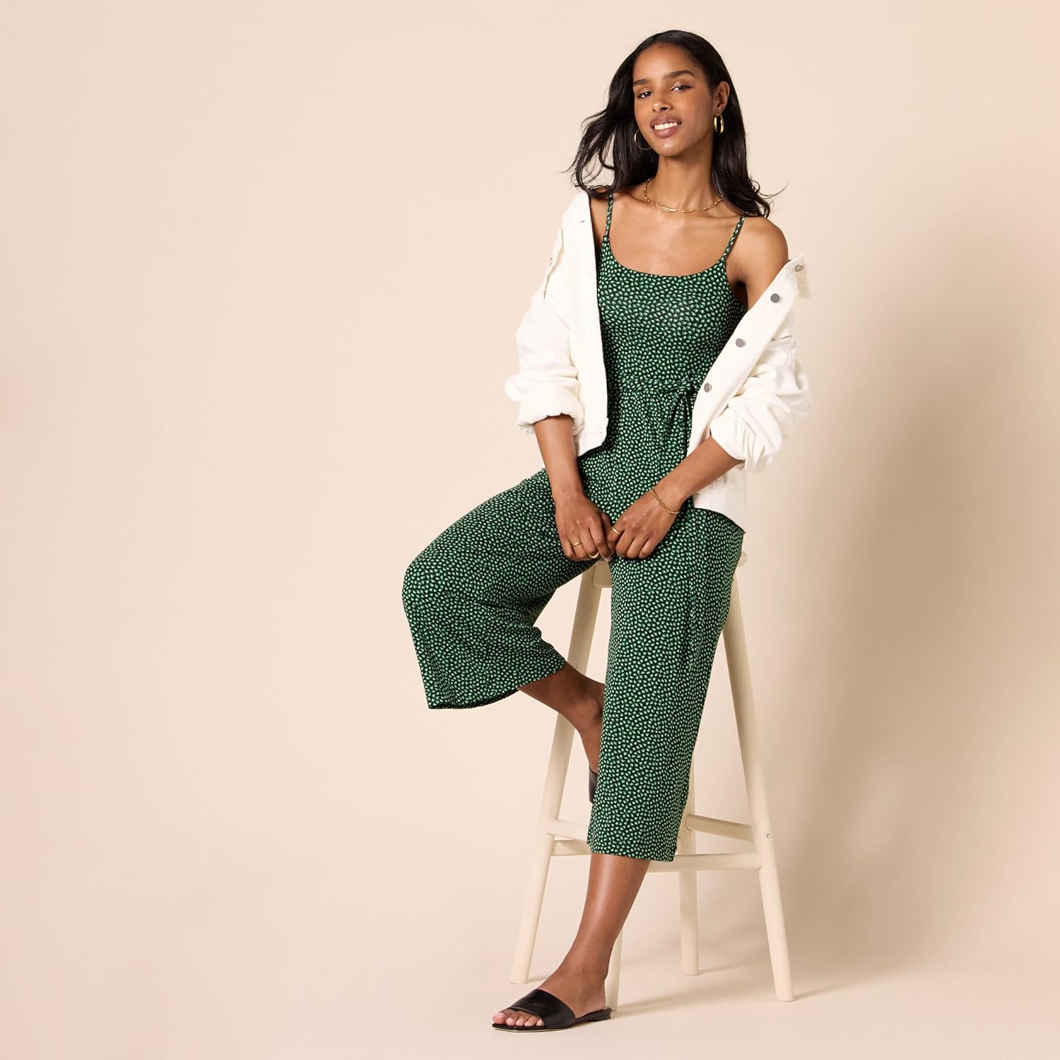 Thumbnail 4 de Amazon Essentials women’s jersey cami cropped wide leg jumpsuit