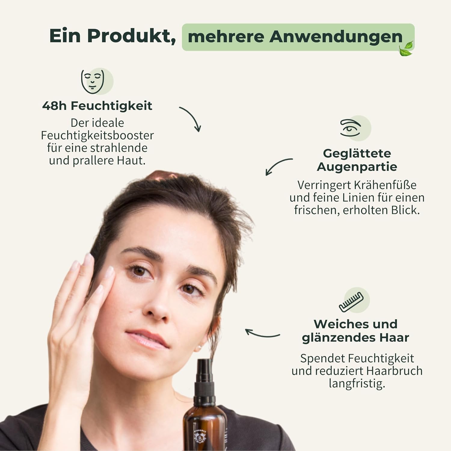 Thumbnail 2 de BIONOBLE Hyaluron Serum hochdosiert BIO-zertifiziert – 100 ml
