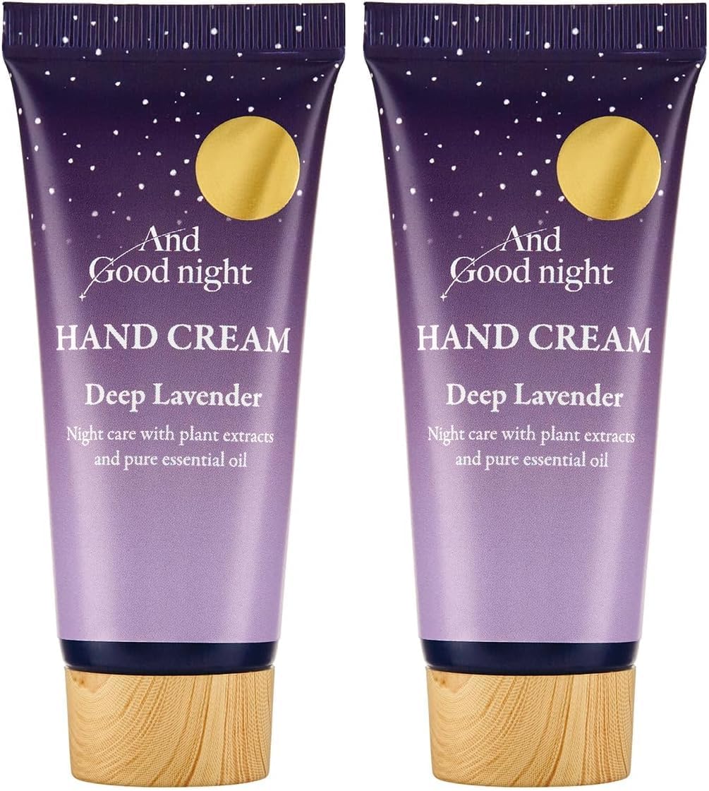 Detalle 1 de And Goodnight おやすみ前のハンドクリーム 20g ディープラベンダー、ワセリン・シアバター配合