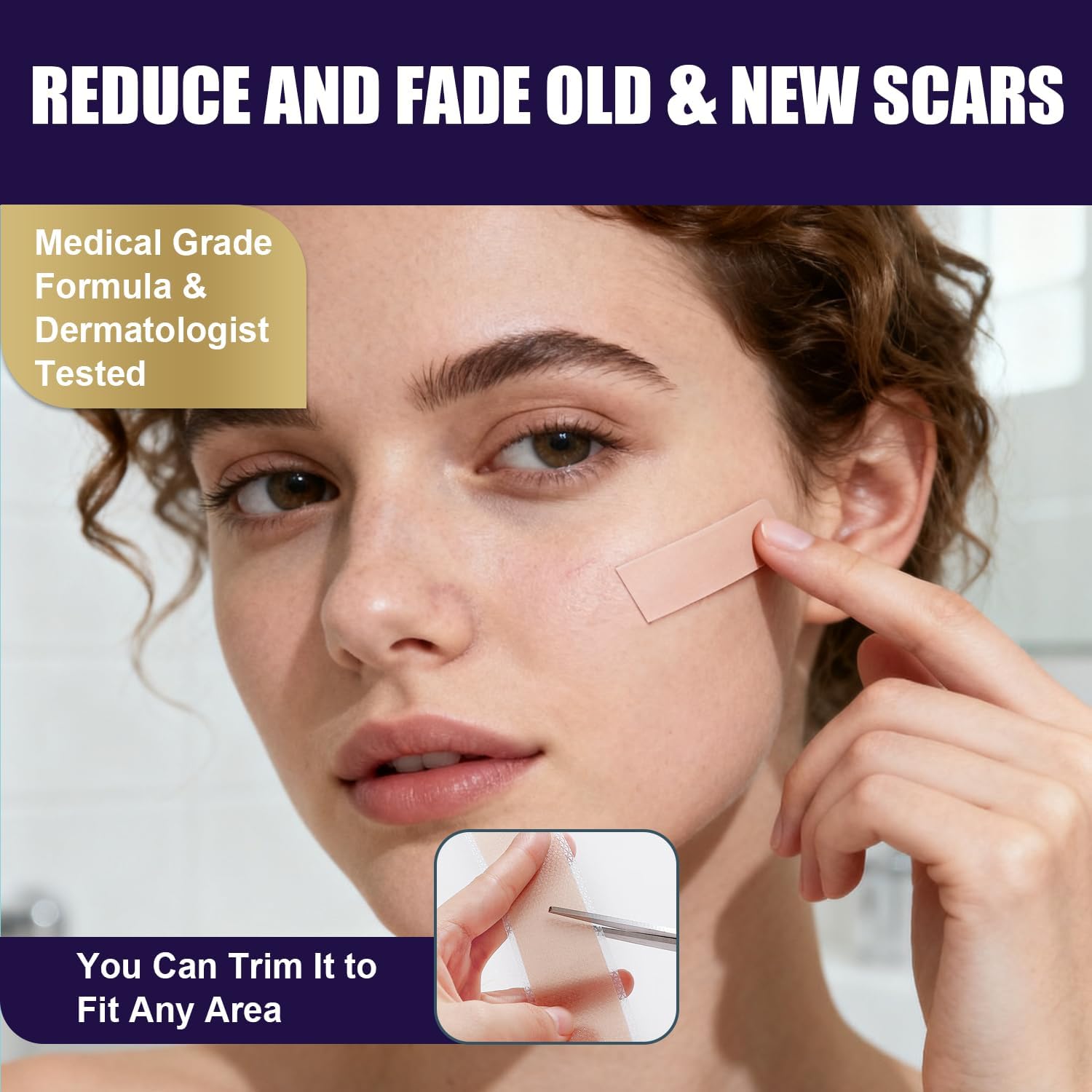 Thumbnail 1 de Silicone Scar Tape 4cm x 1.5M — Ultra‑Thin, Reusable Silicone Scar Sheets for Keloids, C‑Sections, Acne and More