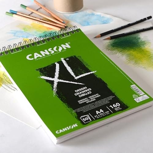 Thumbnail 1 de Album spiralé Canson XL Dessin A3 30 feuilles 160 g/m² – Blanc
