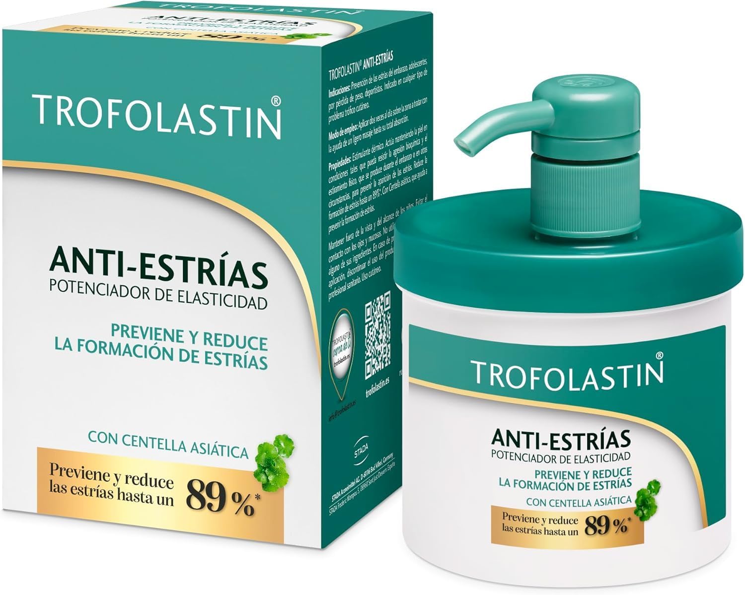 Detalle de Trofolastin crema antiestrías 400 ml