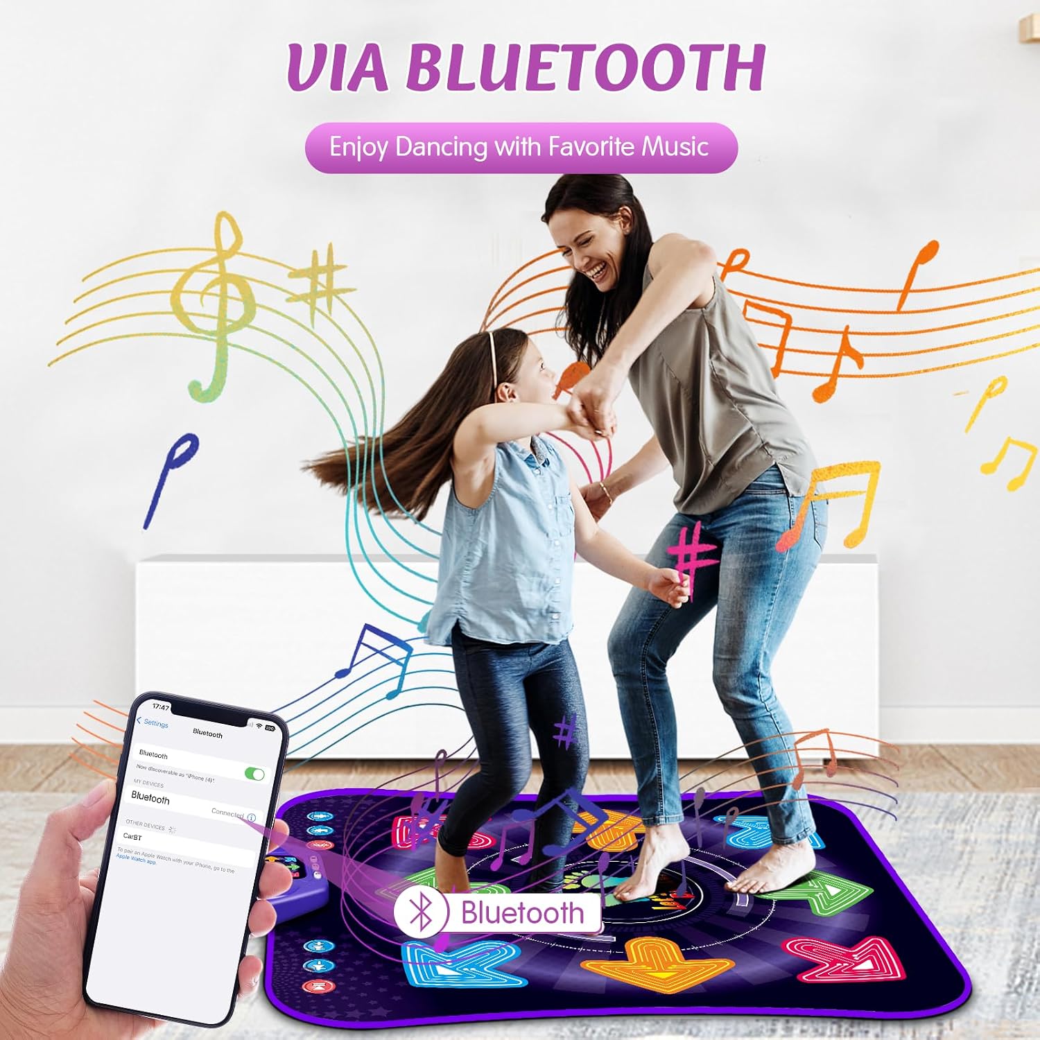 Thumbnail 4 de Dance Mat Toys 8-Button Light-Up Bluetooth Dance Mat